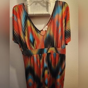 Matrices vivid color mini dress